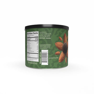 Sabatino Black Truffle Sea Salt Almonds - Gourmet Roasted Almonds With Black Truffle & Sea Salt, Premium Snack, Keto-Friendly, 1