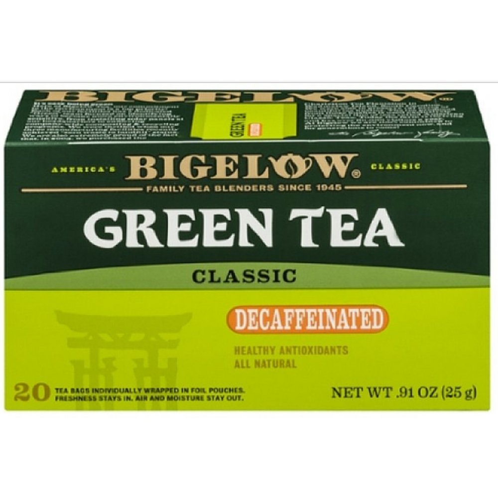 Bigelow Tea Green Decaf Tea - 16 Bags - 20 Count - Caffeine-Free Herbal Blend