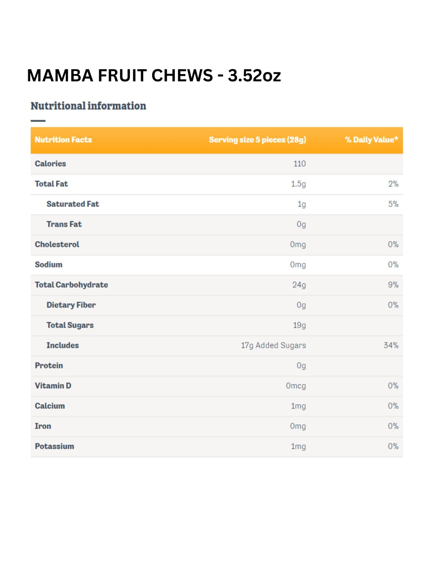 Mamba Fruit Chews & Tropics Assorted Candy Assorted Candy - Chewy candy that is Full of Great Flavors, Individually Wrapped and
