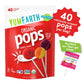 Yumearth Organic Pops Variety Pack, 40 Fruit Flavored Favorites Lollipops, Allergy Friendly, Gluten Free, Non-Gmo, Vegan, No Art
