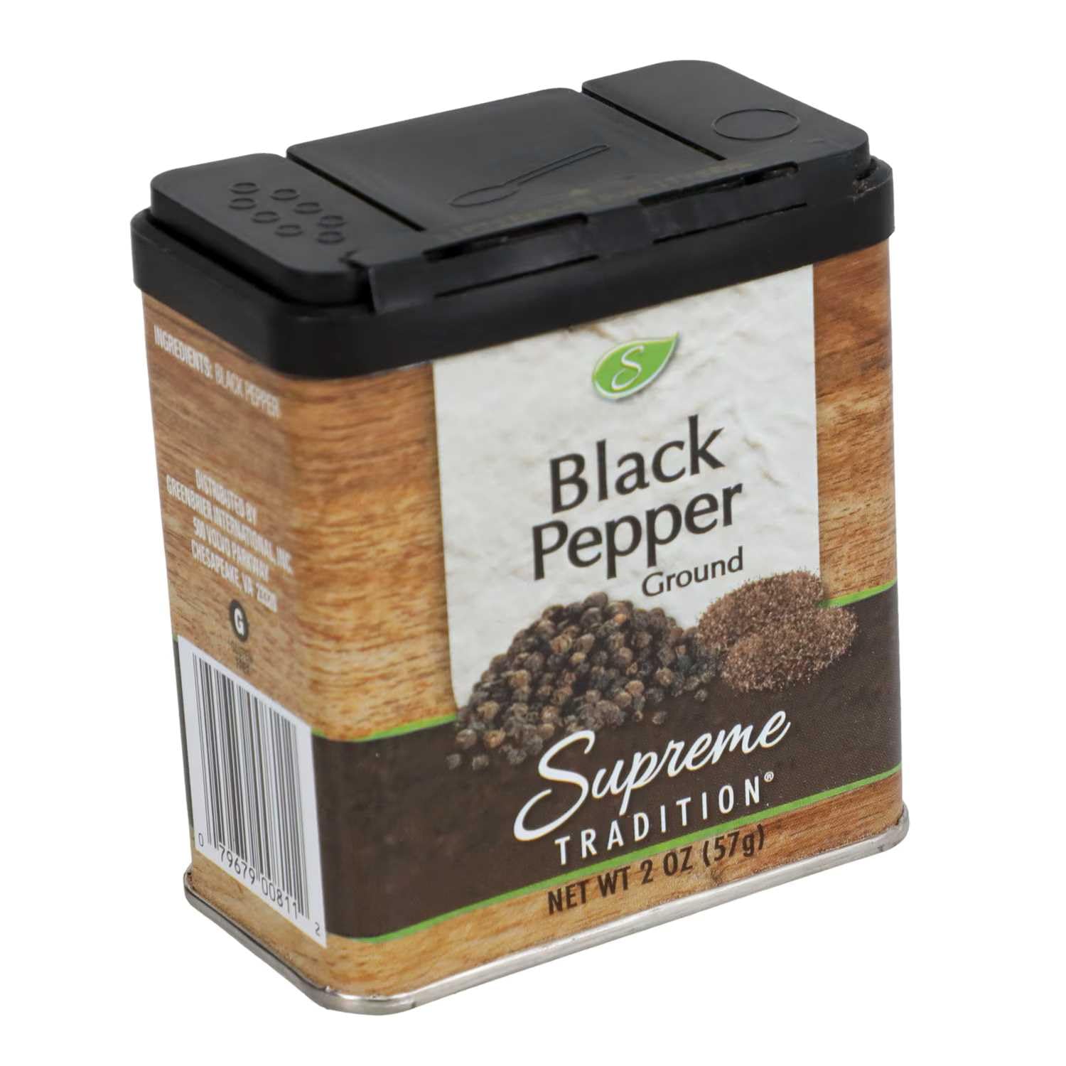 Supreme Tradition Black Pepper Ground Seasoning 2 oz, 2 oz container