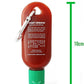 Pocket Sriracha Mini Hot Sauce Keyring Bottle - 3 Pack, Plastic, Great Gift for Sauce Lovers