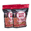 BEER NUTS Original Peanuts - Sweet & Salty Snack - Gluten Free, Low Sodium - 30oz Resealable Bag, Pack of 2
