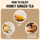 UNHAS ASIAN SNACK BOX Korean Honey Ginger Tea – Premium Sliced Ginger with Real Honey, 35.2 OZ, Sweet Spicy Hot or Cold Tea