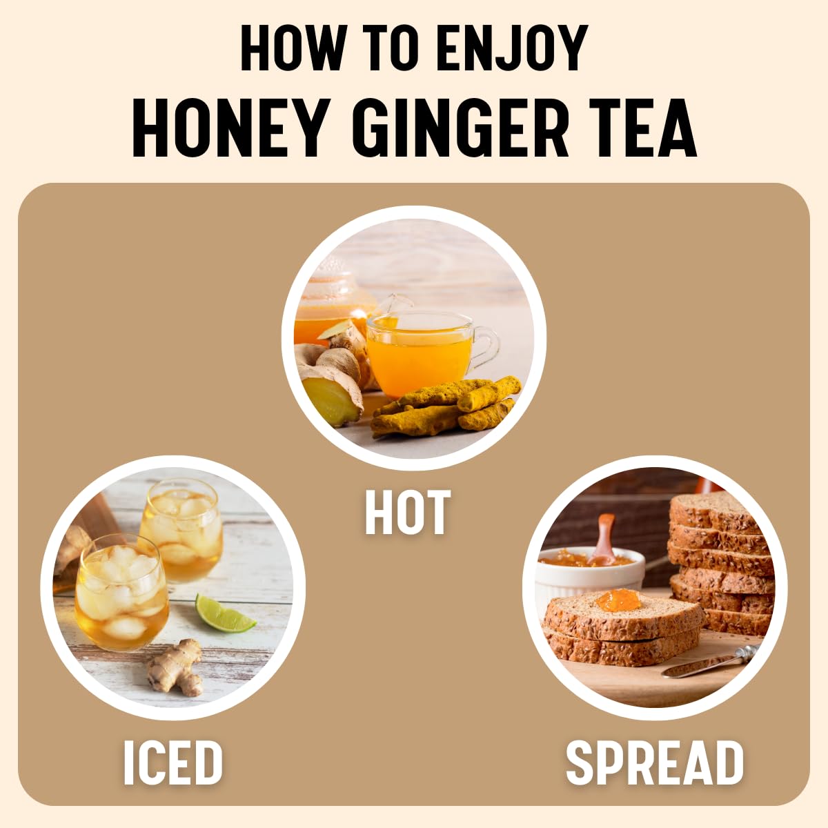UNHAS ASIAN SNACK BOX Korean Honey Ginger Tea – Premium Sliced Ginger with Real Honey, 35.2 OZ, Sweet Spicy Hot or Cold Tea
