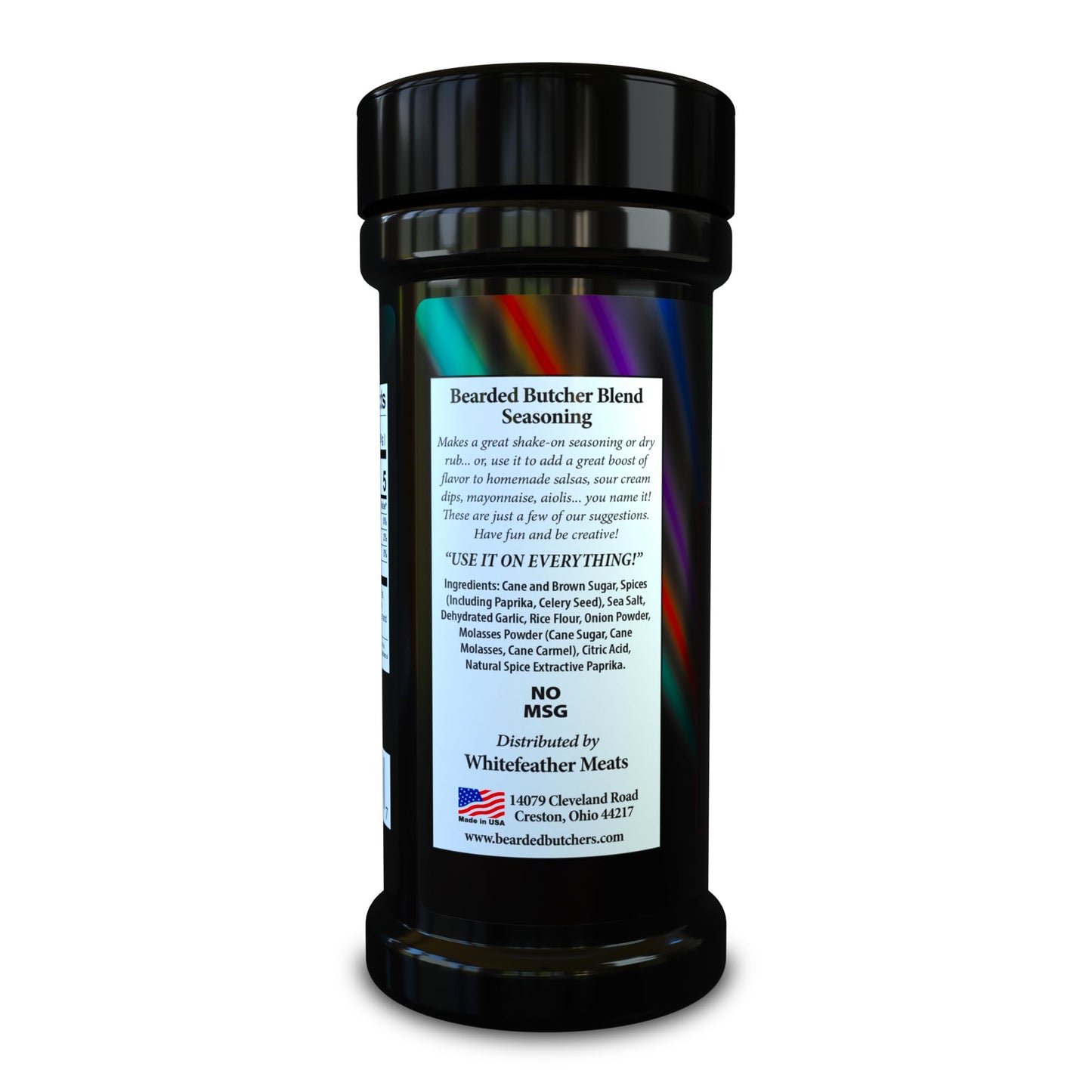 Bearded Butchers Hollywood Blend Seasoning, 10 Oz Large Shaker - Sweet & Sultry With Pure Cane Sugar & Molasses, Ideal For Pork