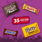M&MS Fun Size Milk Chocolate  M&MS Fun Size Peanut  SNICKERS Fun Size & TWIX Fun Size Caramel Cookie Milk Chocolate Individually Wrapped Trick or Treat Halloween Candy  35 Ct  19.37 Oz Bulk Bag