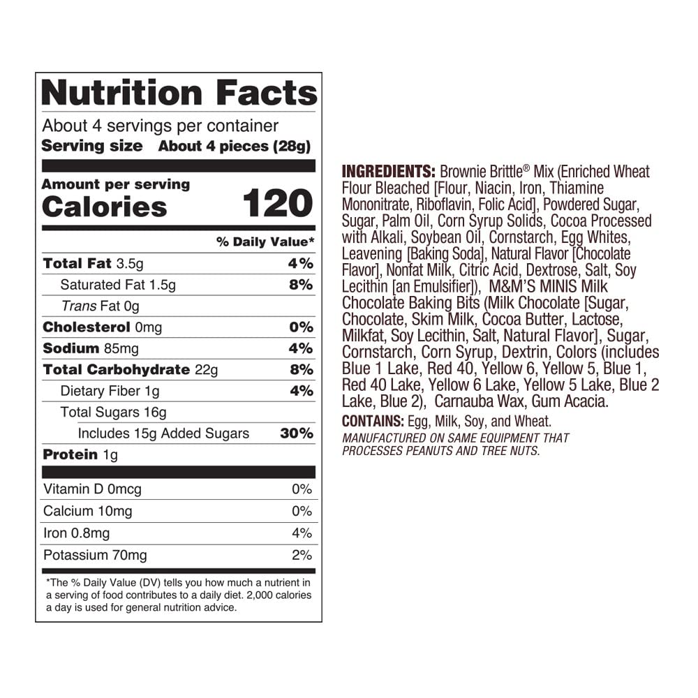 Brownie Brittle - Variety Pack Thin and Crispy Sweet Snacks (Pack of 6, 5 oz), Rich Gourmet Brownie Bites Dessert