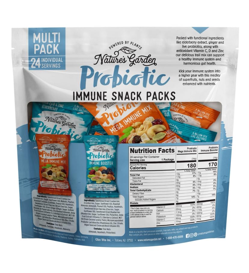 Generic Natures Garden Probiotic Immune Snack Packs - 28.8 oz. (24 pk.), 1.5 Pound (Pack of 1)