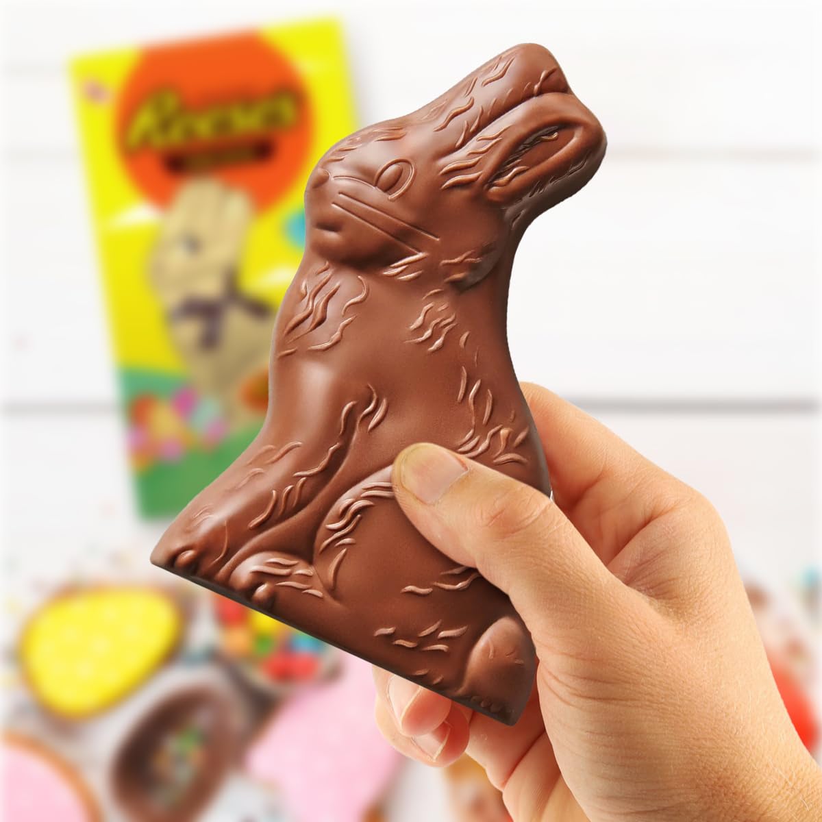 Milk Chocolate Bunny, Easter Candy Gift Box, 5 Oz. Ideal For Kids And Adults, Decadent Chocolate Bunnies For Gifting And Sharing