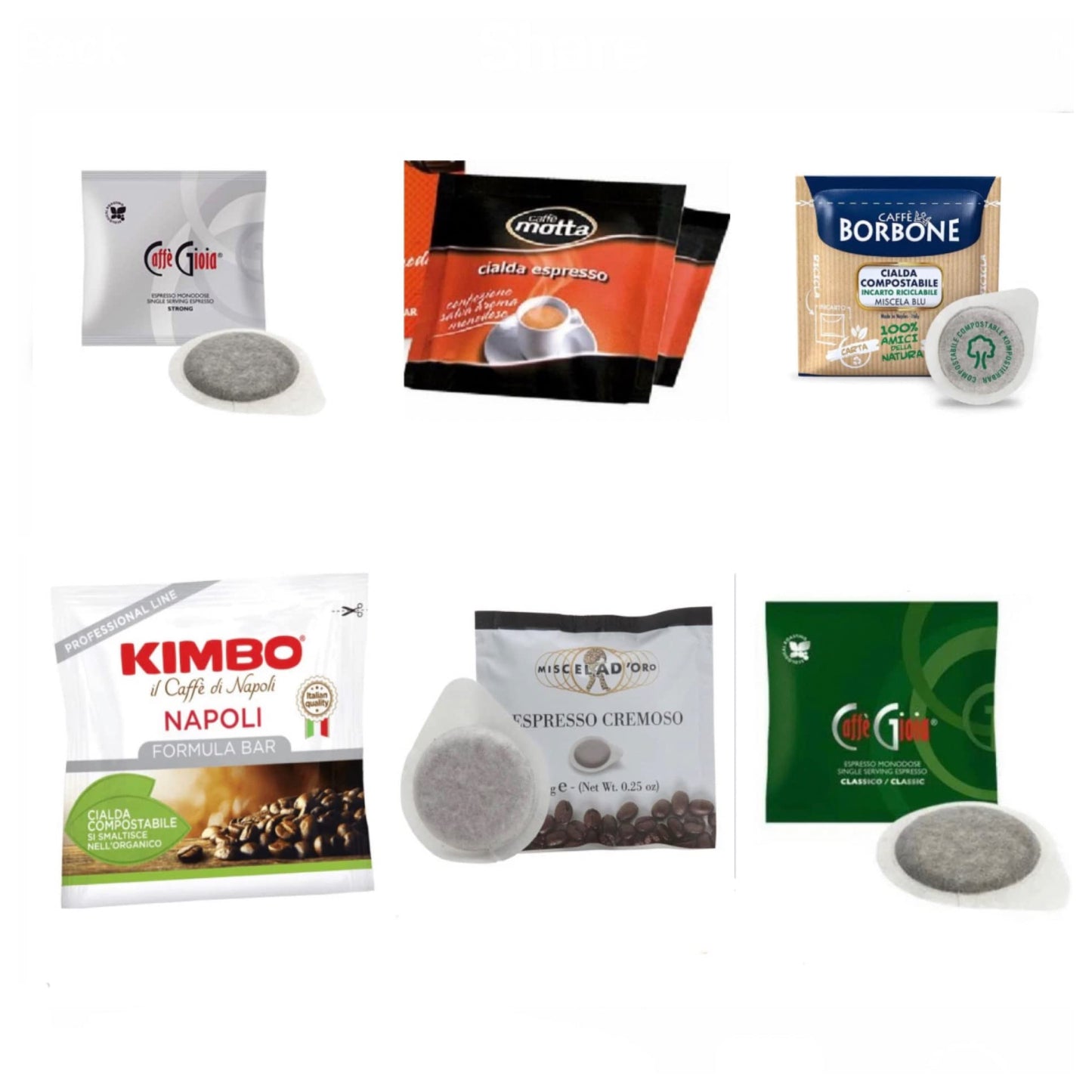 Espresso Pod Sampler Variety Pack (Ese Pods) 60 Count