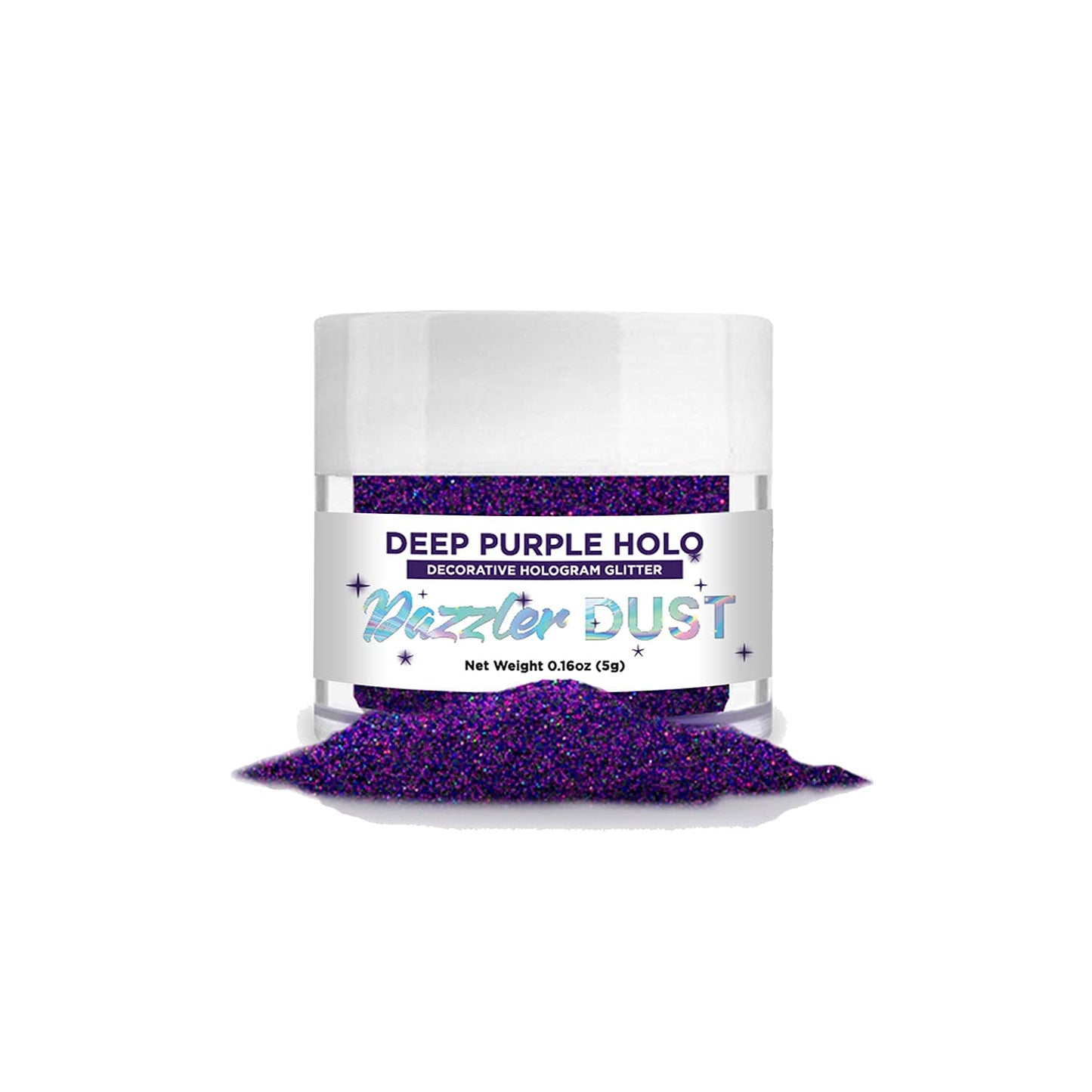 Bakell Deep Purple Holo Art & Craft Glitter, 5G Jar | Dazzler Dust | Non-Toxic Decorating Glitter | Arts, Crafts, Slime, Glue, P