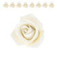 Global Sugar Art Peace Rose Sugar Cake Flowers - White, 2 Inch, 8 Count, Model 37823 by Chef Alan Tetreault
