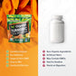 Opportuniteas Organic Turmeric Tea Powder - Matcha Green Tea, Turmeric, Cinnamon, Ginger, Black Pepper - Natural Joint Support -