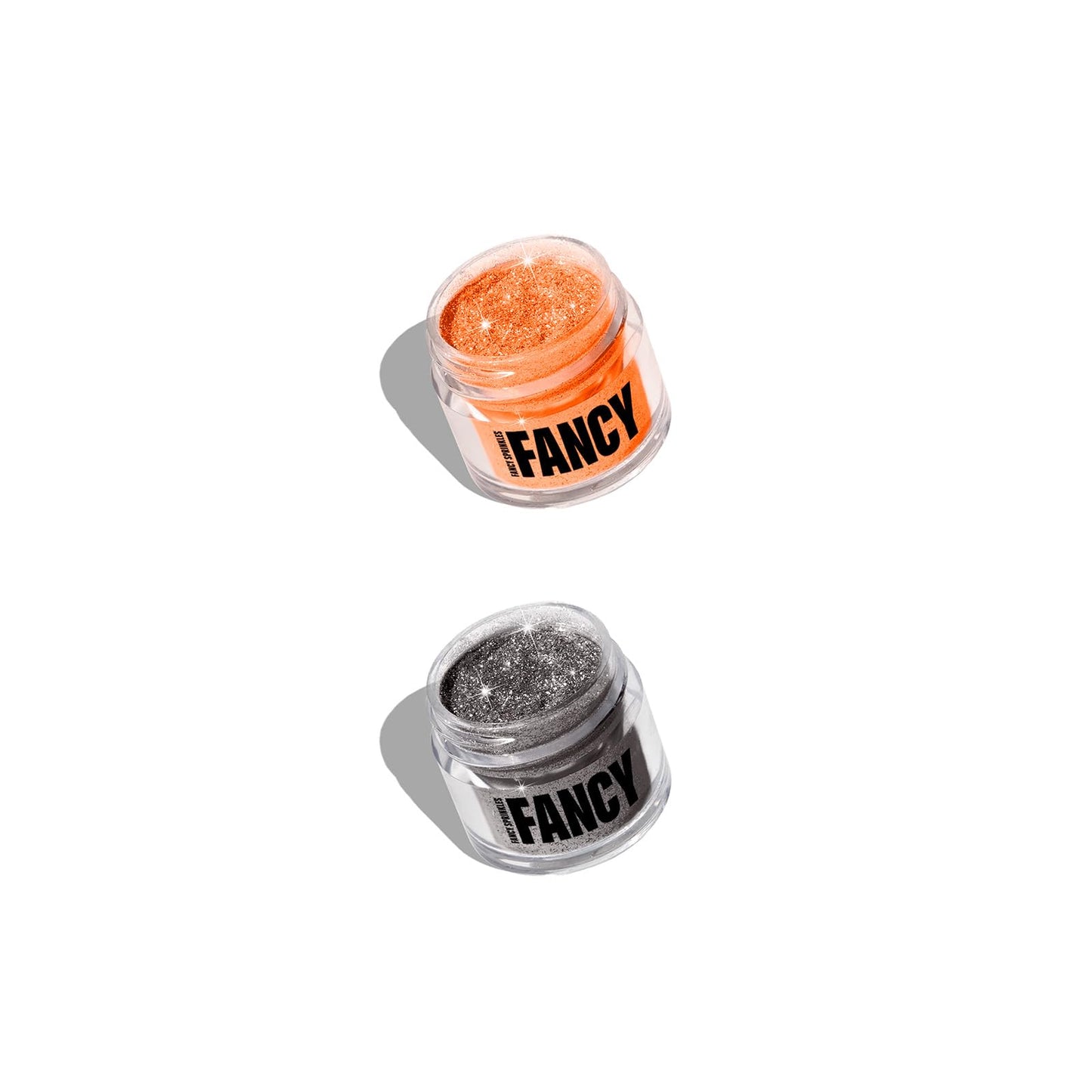 Fancy Sprinkles Jack-O-Lantern Edible Glitter Set for Sparkling Food & Drinks, No Taste or Texture, Onyx Black and Carnelian Ora