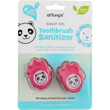 Dr. Tung'S Kids Snap-On-Toothbrush Protection 2 Ea (Color Vary) (Pack Of 12)