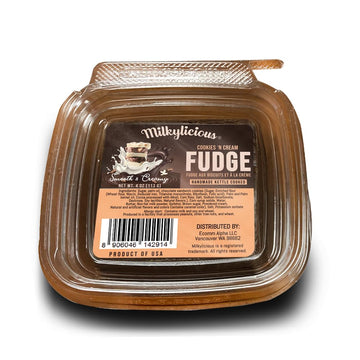 Milkylicious Old Fashioned Handmade Smooth Creamy Fudge - Cookies & Cream (1/4 Pound) | Kettle Cooked & Individually Wrapped In Usa In Small Batches For A Rich Delicious Taste