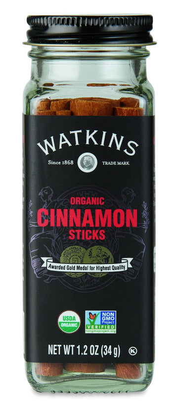 Watkins Gourmet Organic Cinnamon Sticks, 1.2 oz, Pack of 1