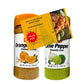 Campester Recipe for Badia Lime Pepper and Orange Pepper Seasoning 6.5 oz Bundle. Set of Spices and Seasonings with Organic Pepp