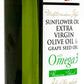 Iberia Omega 3 Cooking Oil Blend, Extra Virgin Olive Oil, G seed Oil, Sunflower Oil, 34 fl oz, Mediterranean