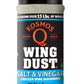 Kosmos Q Salt & Vinegar Seasoning Wing Dust  Salt & Vinegar Chicken Wing Seasoning For Chicken  Popcorn  Fries  & More  Savory & Tangy Flavor  Dry Rub Dust For Grilling & smoky aroma  8 Oz Shaker Bottle