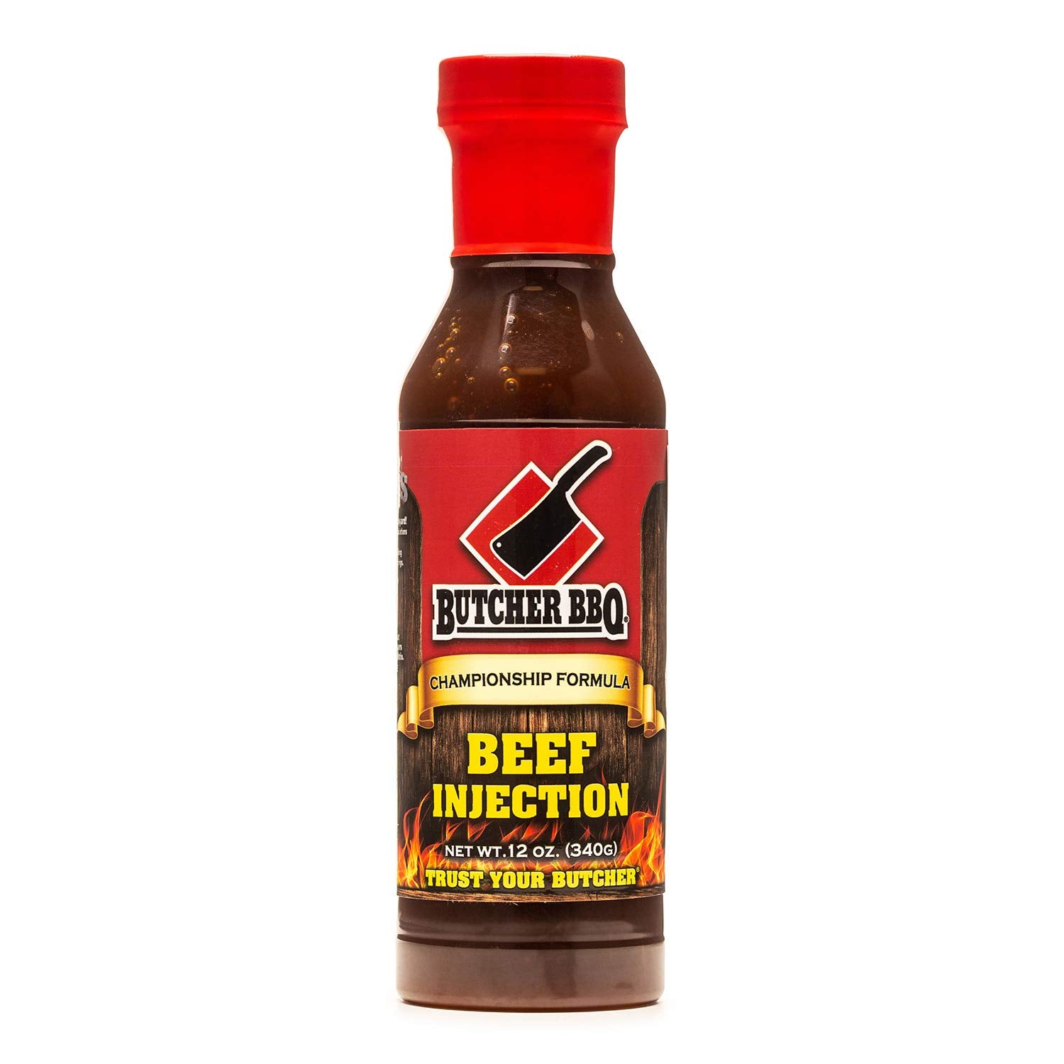 Butcher BBQ Liquid Brisket Injection - Texas Brisket Seasoning, 12 Ounce, MSG & Gluten Free, Model 69553