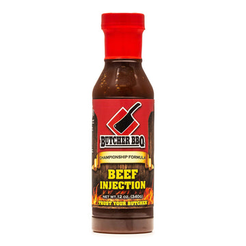 Butcher BBQ Liquid Brisket Injection - Texas Brisket Seasoning, 12 Ounce, MSG & Gluten Free, Model 69553