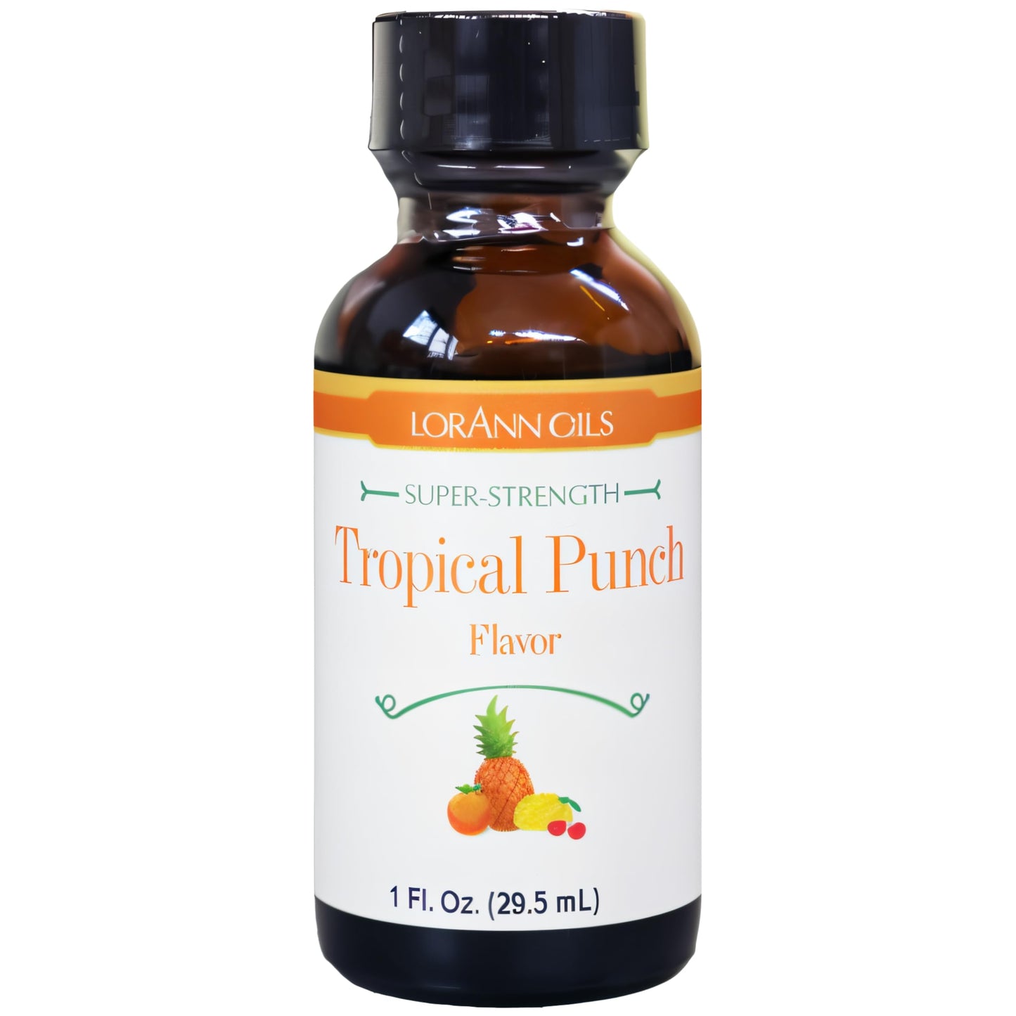 LorAnn Oils Super Strength Flavoring, Tropical Punch, 1 Fl Oz, Model 0500-0506, Bold Natural Flavors for Candy Making and Baking