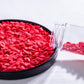 NIPEOR Jumbo Heart-Shaped Sprinkles for Cake Decorating, 100g Edible Valentine’s Day Candy, Red Heart