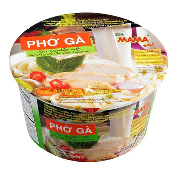 Mama Pho Ga Instant Chicken Flavour Rice Noodle Bowl Noodles Soup 65G (6 Bowls)