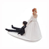 Scholmart Wedding Cake Toppers Bride And Groom Funny, Bride Dragging Groom Cake Topper, Cake Topper Wedding Bride And Groom, Wed
