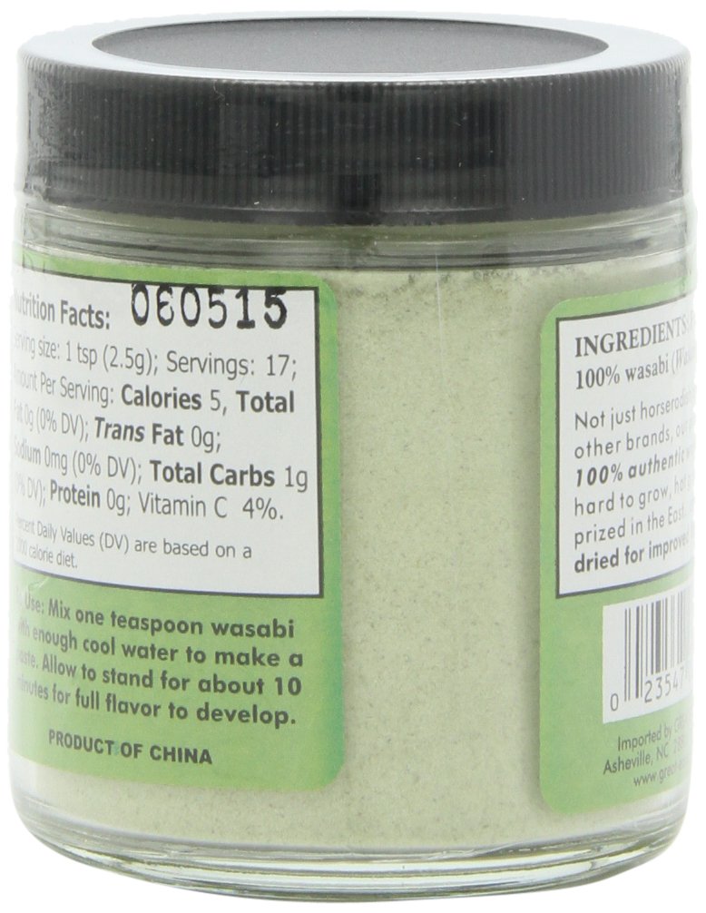Sushi Sonic 100% Real Powdered Wasabi Jar, 1.5 Ounce