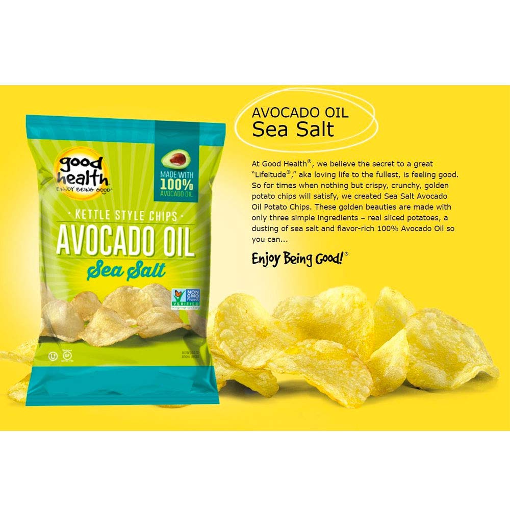 Good Health Kettle Style Chips, Avocado Oil Sea Salt Chips, 5 Oz