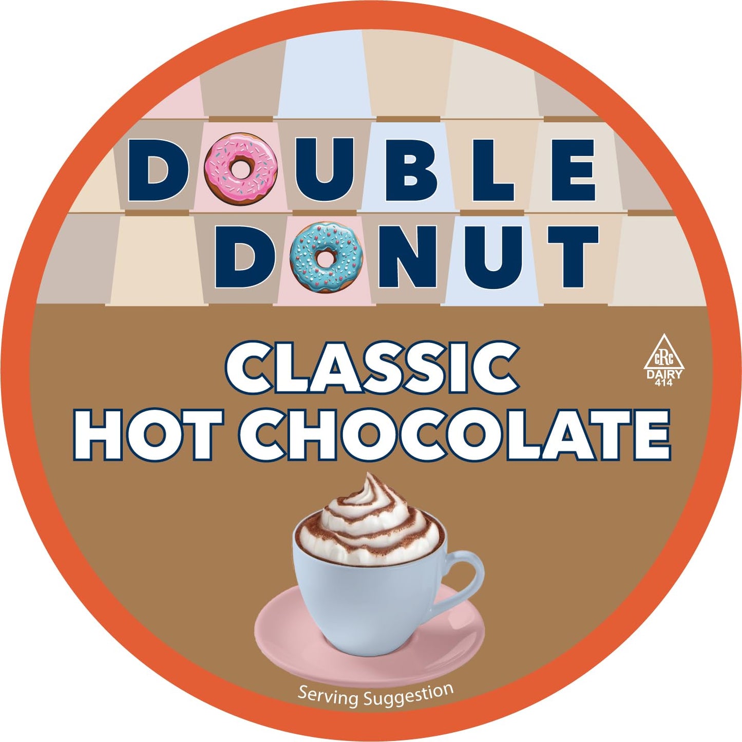 Double Donut Coffee Hot Chocolate Pods for Keurig K Cups malt-inspired  Single Serve Classic Hot Cocoa Pods  24 Count