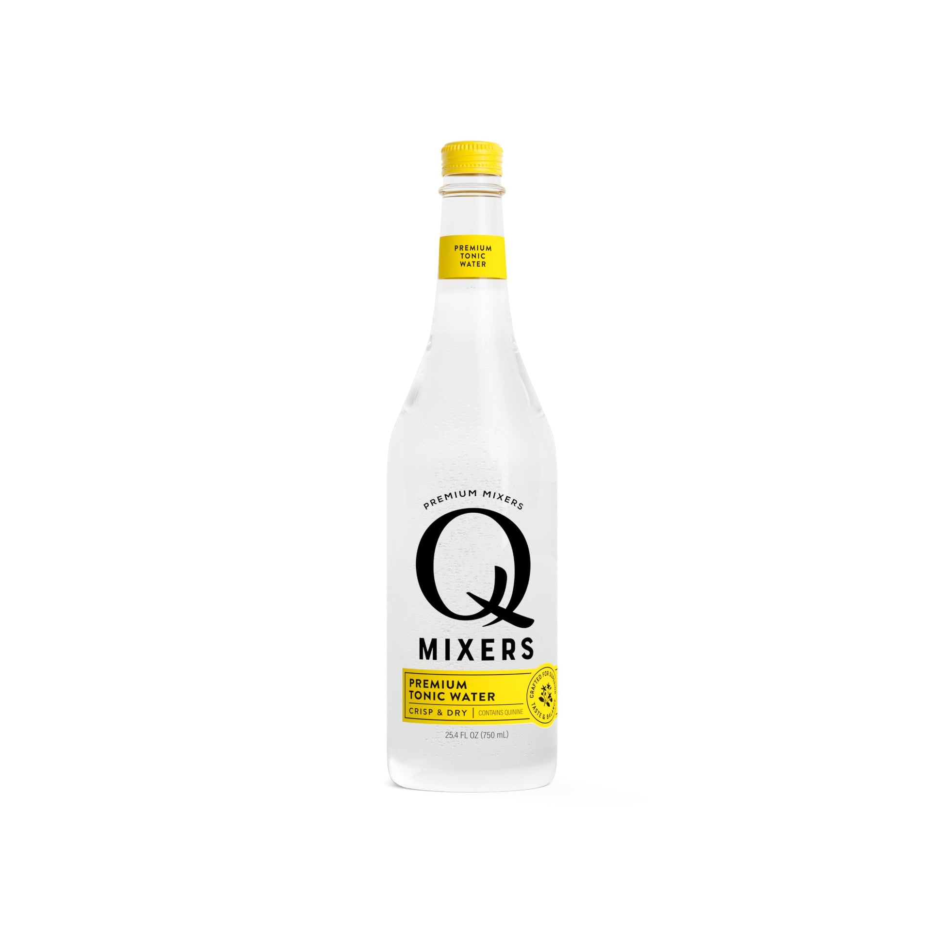 Q Mixers Tonic Water, Enhanced Cocktail Mixer Made With Real Ingredients, 25.4 Fluid Ounce