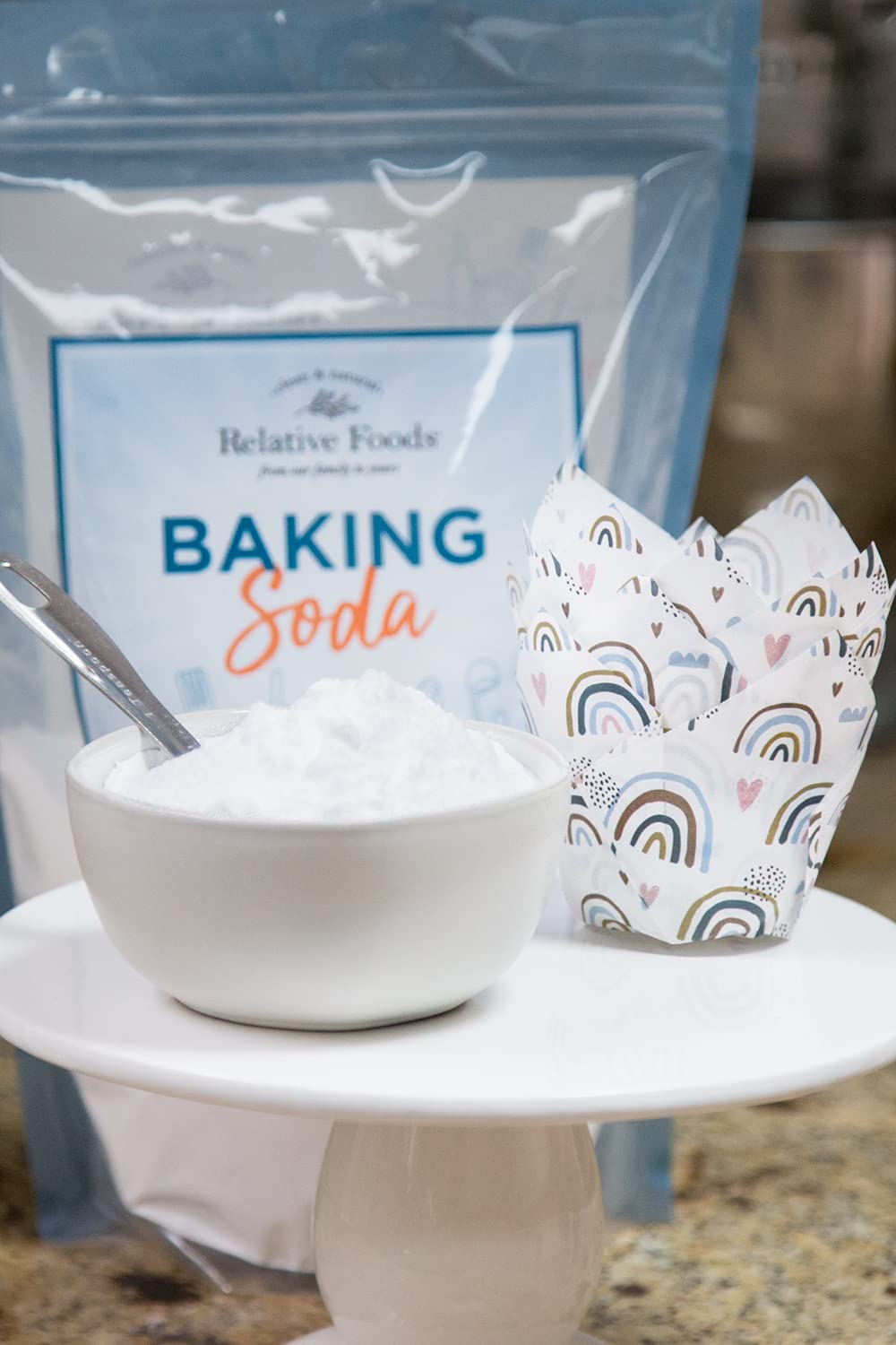 Relative Foods Baking Soda for Cooking, cleaning, & More - Gluten Free Sodium Bicarbonate Baking Mix w/No Preservatives - Alumin