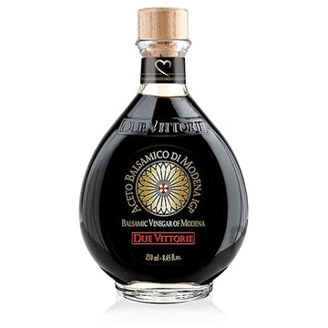 Due Vittorie Oro Gold Balsamic Vinegar Imported From Italy Without Pourer, 8.45Fl Oz / 250Ml