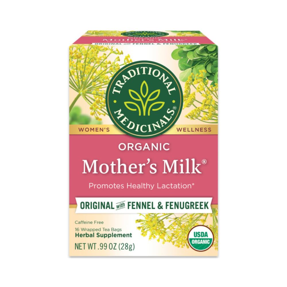 Traditional Medicinals Organic Mothers Milk Herbal Tea, Promotes Healthy (16 Count (Pack of 1))