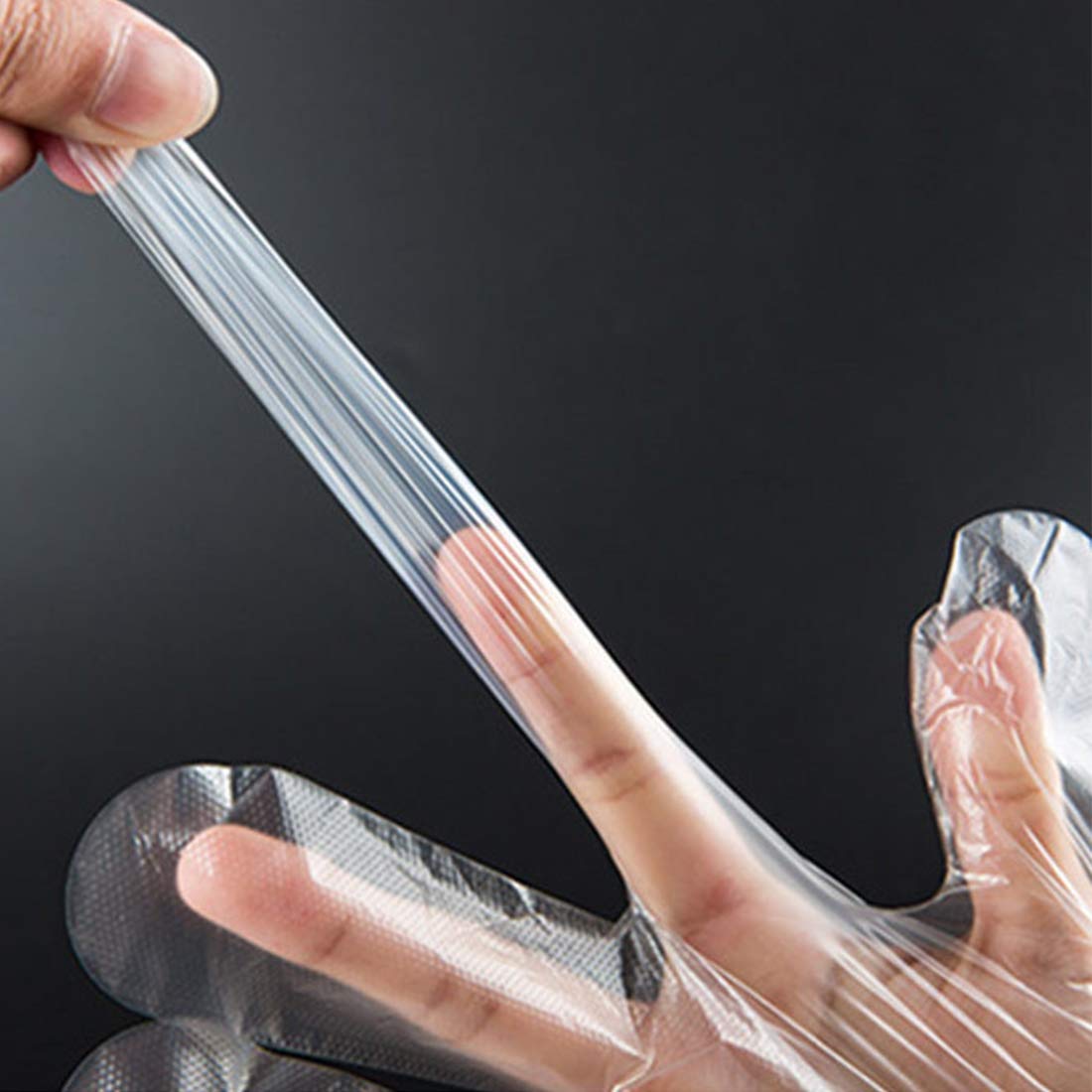 Hlin 1500 Pcs Plastic Gloves Disposable - Food Prep Gloves Disposable Gloves Transparent For Food Service, Cleaning, One Size Fi