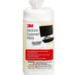 3M Electronic Equipment Cleaning Wipes, 1-Ply, 5.5 X 6.75, Unscented, White, 80/Canister