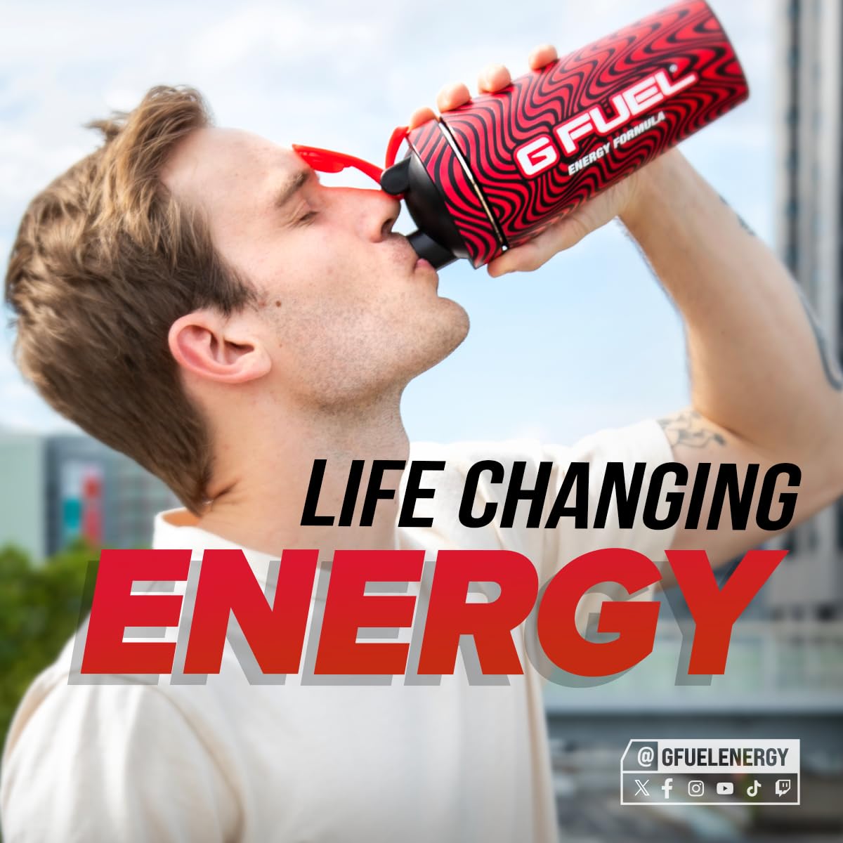 G Fuel PewDiePie Energy Powder Packets, Sugar Free, Lingonberry Flavor, Focus Amino Blend - 6 Stick Pack, 0.25 oz