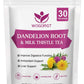 WOGORGT Dried Dandelion Root and Milk Thistle Herbal Tea Bags - Caffeine Free, 30 Count