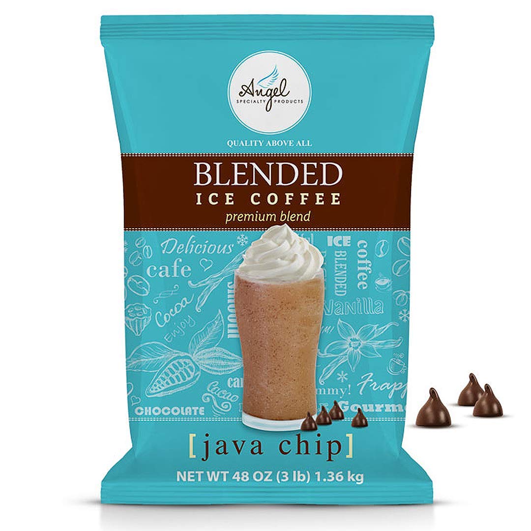 Angel Specialty Products - Blended Ice Coffee - Frappe Powder Mix - Java Chip [3 Lb] [34 Servings]