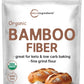 Organic Bamboo Fiber Powder, 2lbs | Keto Flour for Low-Carb Baking & Cooking | Low Calorie Flour | Rich in Silica, Prebiotics, &