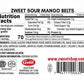 Zweet Sour Mango Candy Belts 10 Ounce - Sour Kosher Candy, Halal Candy Belts - Resealable Pack Of Sour Licorice Belts (Pack Of 3