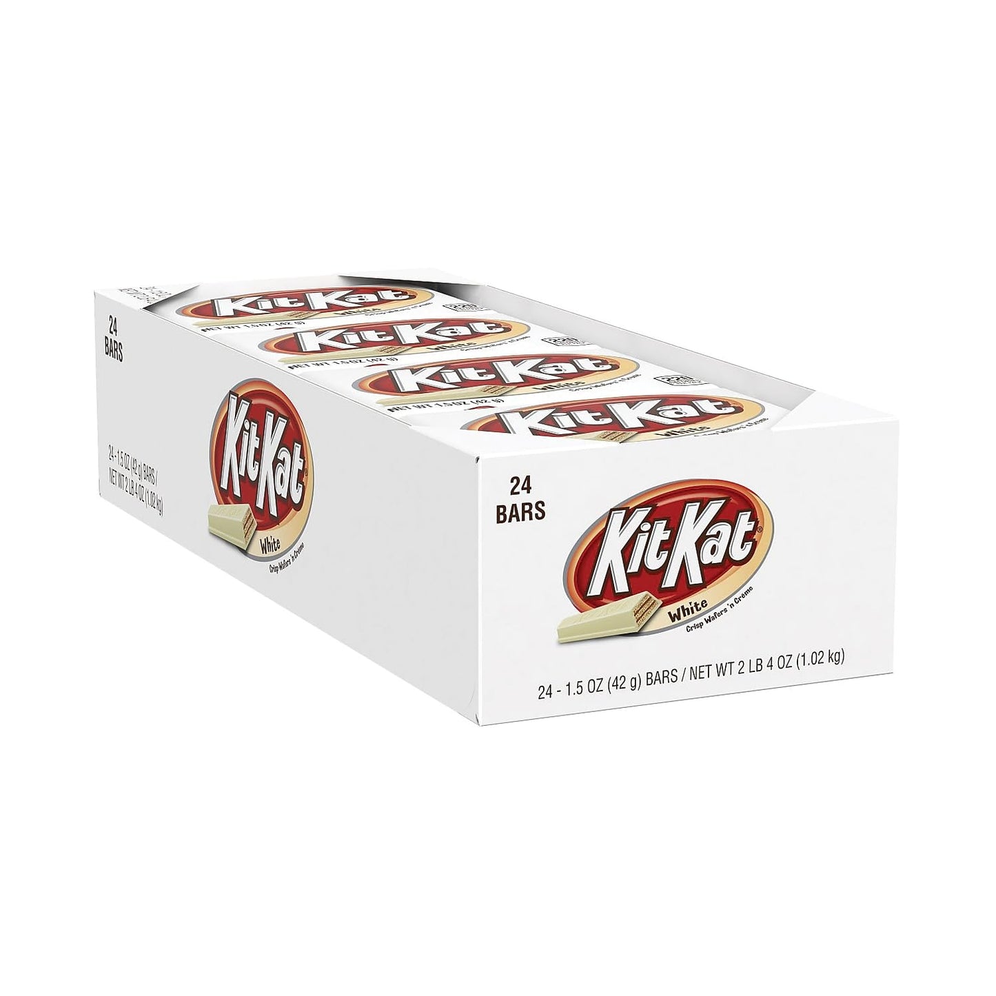 KIT KAT White Creme Wafer Candy Bars, 1.5 oz (24 Count)