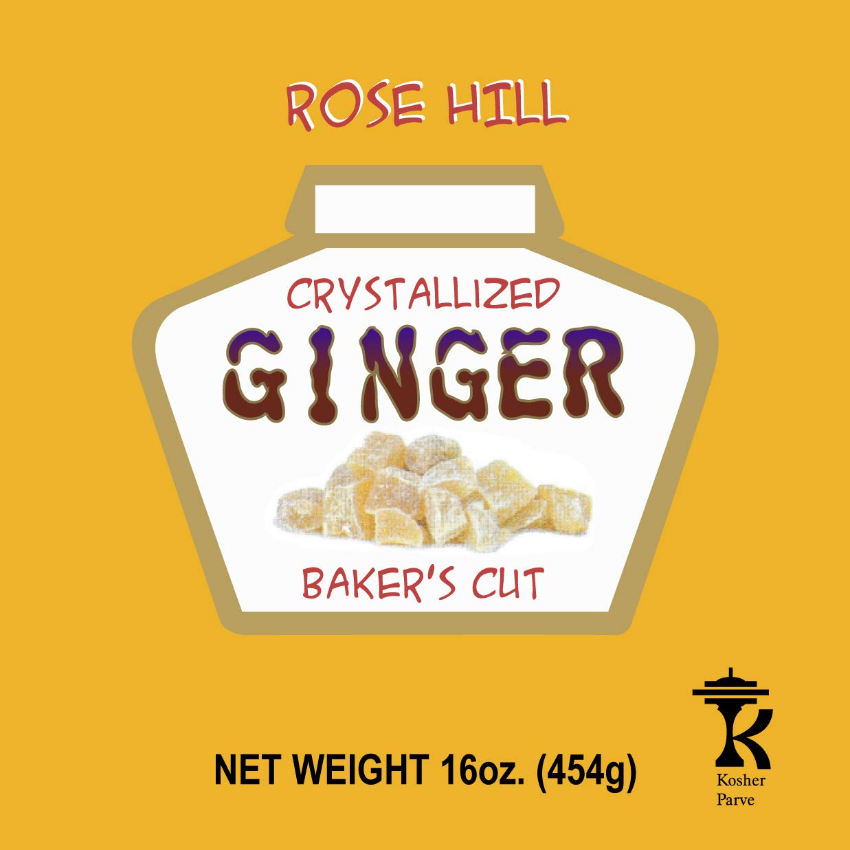 1 Pound Of Crystallized Ginger Baker'S Cut 3-6Mm