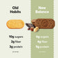 Olyra Organic Breakfast Biscuits - Hazelnut Carob - Healthy Snacks for Adults - Office Snacks - Healthy Cookies - High Fiber Sna