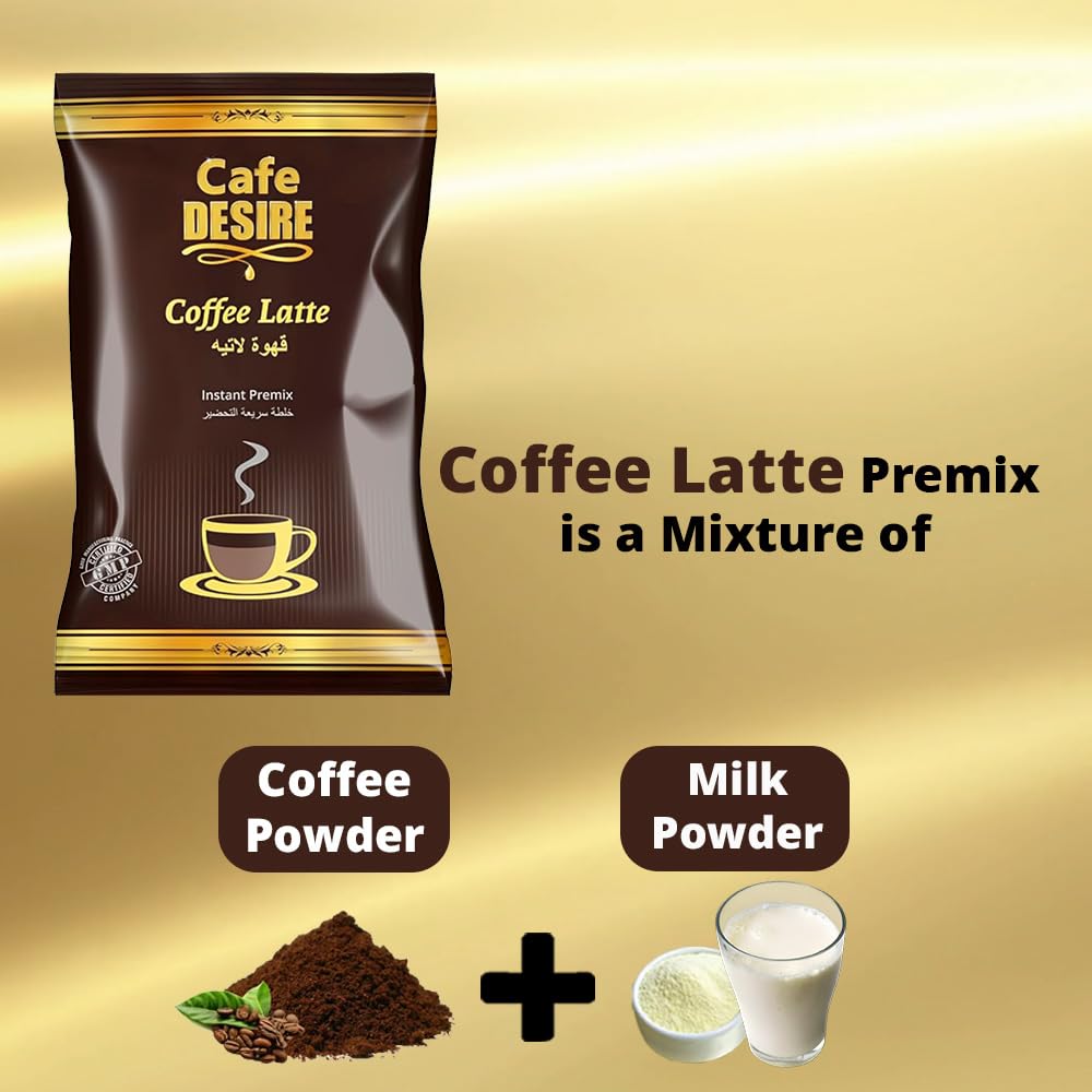Cafe Desire I Drink Success Instant Ground Coffee Premix Low Sugar Unsweetened 500G|Milk Not Required|Just Add Hot Water|Rich Ta