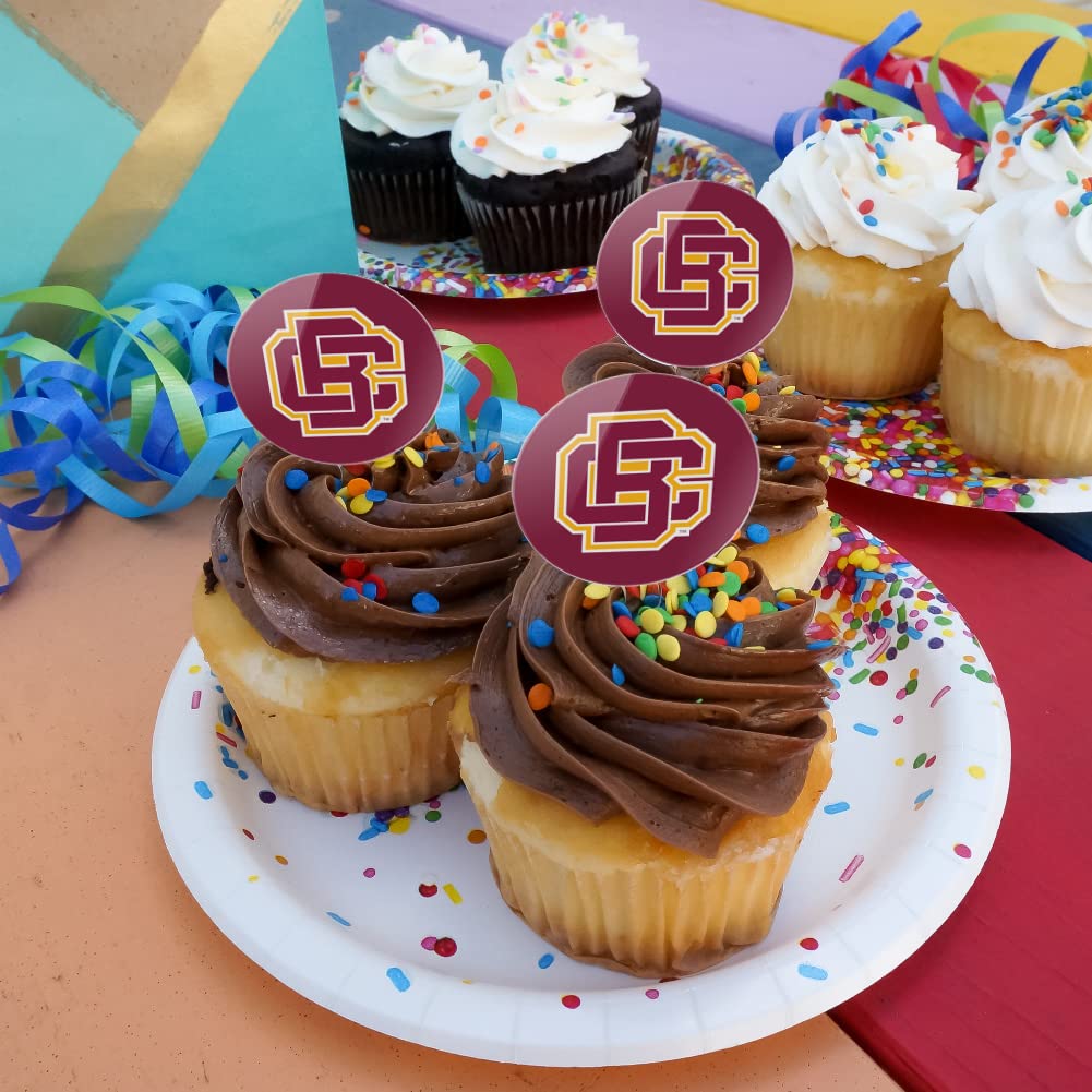 Bethune-Cookman University Primary Logo Cupcake Picks Toppers Decoration Set Of 6